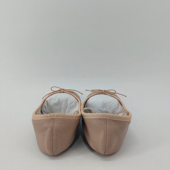 bcg Dance Ballet Slippers Pink Dance Leather 3D Youth Bow - Picture 4 of 12